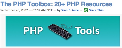 The PHP Toolbox: 20+ PHP Resources