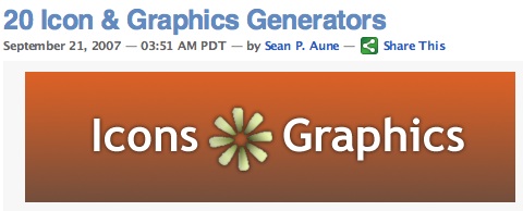 20 Icon & Graphics Generators