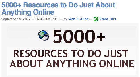 5000+ Resources to Do Just About Anything Online