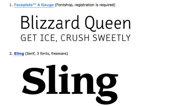 7 Brilliant Free Fonts: Faceplate, Sling, Cicle