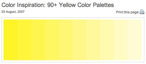 Color Inspiration: 90+ Yellow Color Palettes