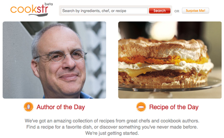 シンプルでクールなインターフェースのレシピ投稿サイト『Cookstr』
