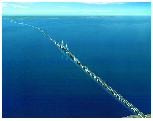 he Hangzhou Bay Bridge
