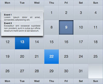 jQueryでiCalライクなカレンダーを作るチュートリアル