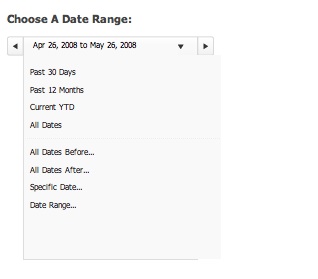 jQuery Interactive Date Range Picker with Shortcuts