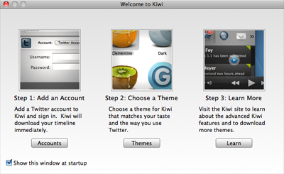 Mac用のデザイン等をカスタマイズできるTwitterクライアント『Kiwi』