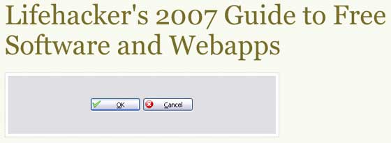 Lifehacker's 2007 Guide to Free Software and Webapps