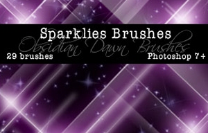 200+ Photoshop Brushes for Light, Sparkles, Glows and Glitter