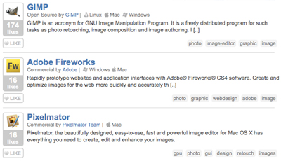 Mac用の代替ソフトが探せるサイト