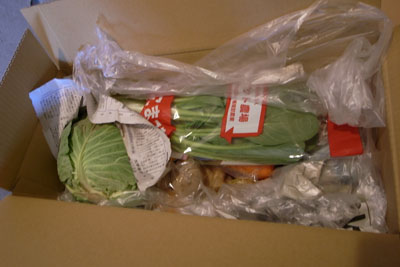 Oisixの野菜が届きました。