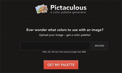 画像からカラーパレットを作ってくれる超クールサイト