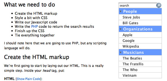 Spotlight-Like Search As You Type With CSS, AJAX & JS